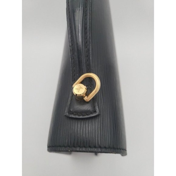 LOUIS VUITTON Epi Monceau M52122 Handbag Shoulder Bag Black leather Strap Keys - Picture 10 of 16